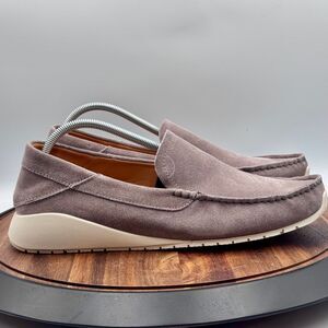 OLUKAI Ka'a Loafer Men's 11 Gray Leather Suede Slip On Casual Shoes NEW!